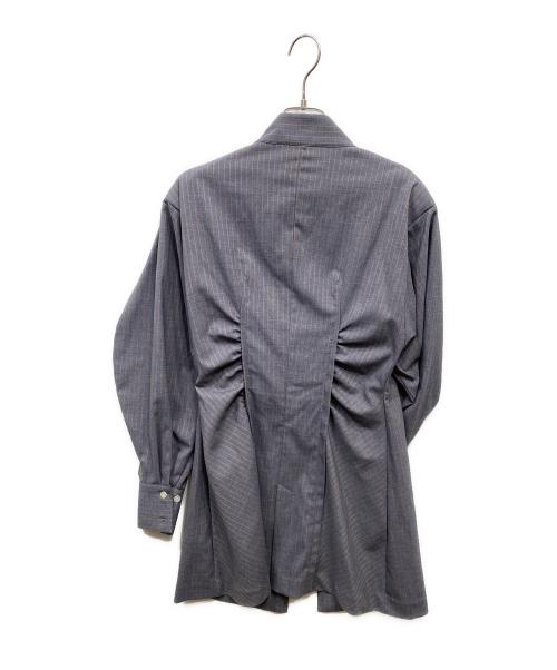 Ameri（アメリ）AMERI (アメリ) UND WAIST SHAPE SHIRT JACKET グレー サイズ:Ｆの古着・服飾アイテム