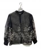Ameriアメリ）の古着「花柄シアーブラウス」｜ブラック