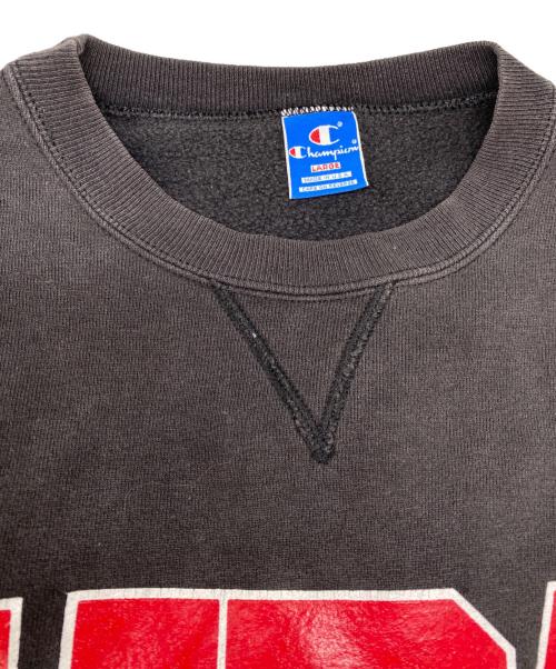 Champion（チャンピオン）Champion (チャンピオン) 90's 前Vプリントスウェット ブラック サイズ:Lの古着・服飾アイテム