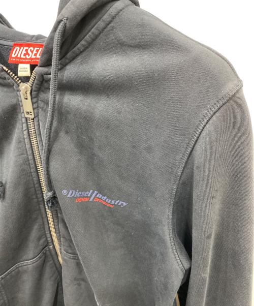 DIESEL（ディーゼル）DIESEL (ディーゼル) ジップパーカー グレー サイズ:Ｌの古着・服飾アイテム