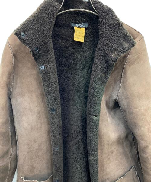 A.P.C.（アーペーセー）A.P.C. (アーペーセー) 裏ボアジャケット ブラウン サイズ:Sの古着・服飾アイテム