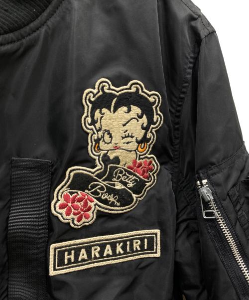 harakiri（ハラキリ）HARAKIRI (ハラキリ) ブルゾン ブラック サイズ:Lの古着・服飾アイテム