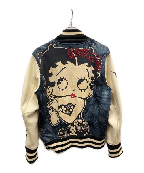 harakiri（ハラキリ）HARAKIRI (ハラキリ) スタジャン ブラック×ホワイト サイズ:Lの古着・服飾アイテム