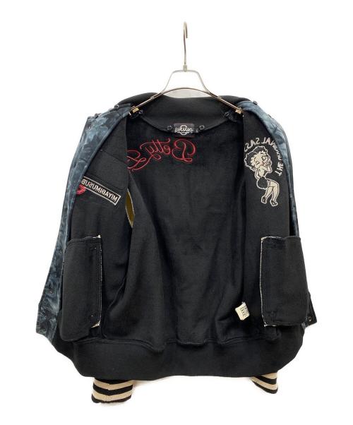 harakiri（ハラキリ）HARAKIRI (ハラキリ) スタジャン ブラック×ホワイト サイズ:Lの古着・服飾アイテム