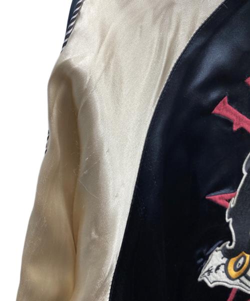 VANSON（バンソン）VANSON (バンソン) スカジャン ブラック×ピンク サイズ:XLの古着・服飾アイテム