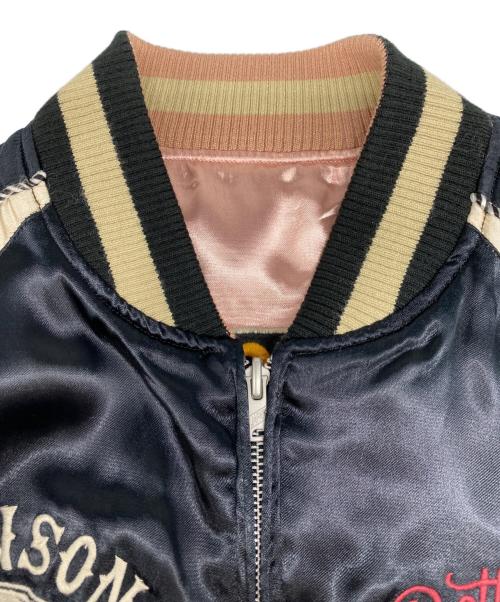 VANSON（バンソン）VANSON (バンソン) スカジャン ブラック×ピンク サイズ:XLの古着・服飾アイテム