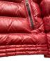 中古・古着 BURBERRY BLACK LABEL (バーバリーブラックレーベル) ファー付ダウンジャケット レッド サイズ:LL：15000円