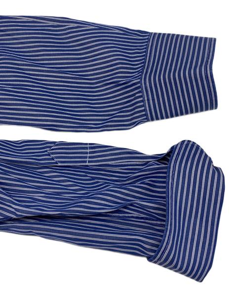 POLO RALPH LAUREN（ポロ・ラルフローレン）POLO RALPH LAUREN (ポロ・ラルフローレン) ストライプシャツ ブルー サイズ:43の古着・服飾アイテム