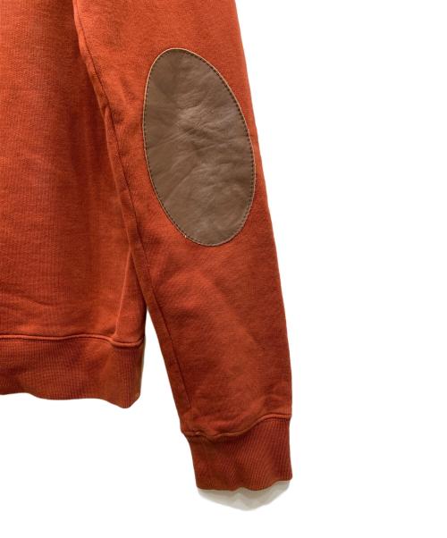Maison Margiela 14（メゾンマルジェラ 14）Maison Margiela 14 (メゾンマルジェラ 14) レザーエルボーパッチスウェット ブラウン サイズ:48の古着・服飾アイテム