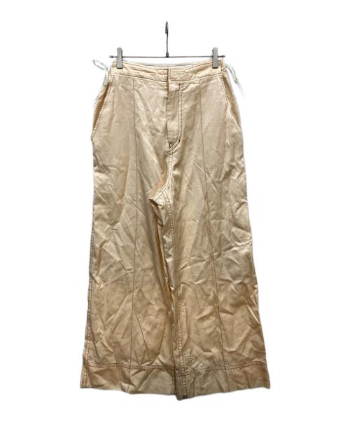 masu（エムエーエスユー）MASU (エムエーエスユー) RIBBON WIDE TROUSERS オレンジ サイズ:46の古着・服飾アイテム