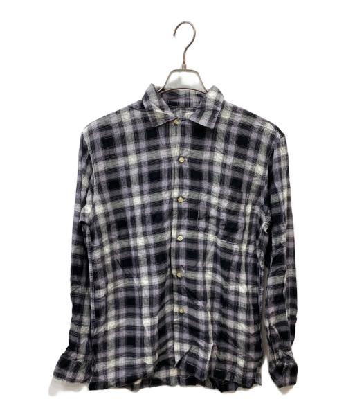 TOWN CRAFT（タウンクラフト）TOWN CRAFT (タウンクラフト) 50-60’sオンブレチェックシャツ ブラック×グレー サイズ: 身幅実寸53ｃｍの古着・服飾アイテム