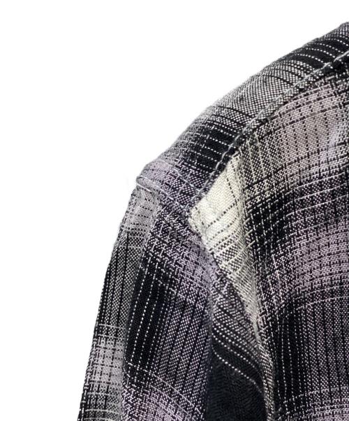 TOWN CRAFT（タウンクラフト）TOWN CRAFT (タウンクラフト) 50-60’sオンブレチェックシャツ ブラック×グレー サイズ: 身幅実寸53ｃｍの古着・服飾アイテム