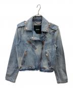 DIESELディーゼル）の古着「デニムライダースジャケット」｜ブルー