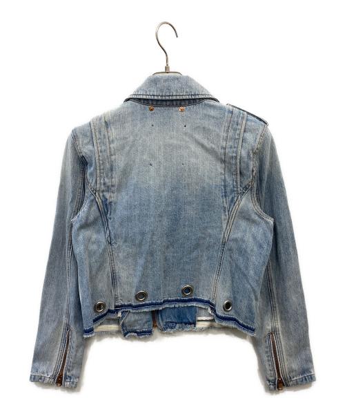 DIESEL（ディーゼル）DIESEL (ディーゼル) デニムライダースジャケット ブルー サイズ:Mの古着・服飾アイテム