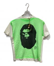 SAINT MICHAEL×A BATHING APE（セントマイケル×ア ベイシング エイプ）の古着「BAPE SS TEE」｜ホワイト×グリーン