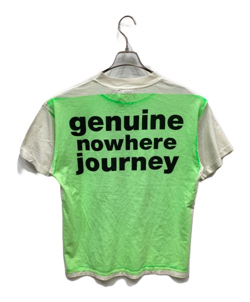 SAINT MICHAEL（セントマイケル）SAINT MICHAEL (セントマイケル) A BATHING APE (ア ベイシング エイプ) BAPE SS TEE ホワイト×グリーン サイズ:Sの古着・服飾アイテム