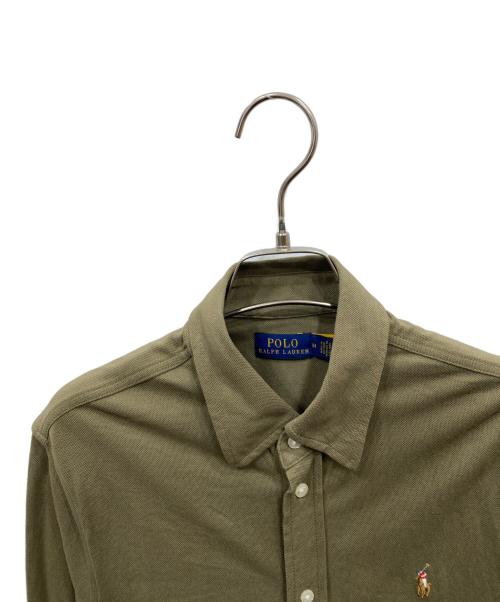 POLO RALPH LAUREN（ポロ・ラルフローレン）POLO RALPH LAUREN (ポロ・ラルフローレン) ベルト付ポロシャツワンピース カーキ サイズ:Mの古着・服飾アイテム