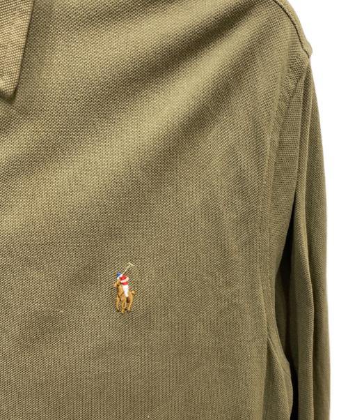POLO RALPH LAUREN（ポロ・ラルフローレン）POLO RALPH LAUREN (ポロ・ラルフローレン) ベルト付ポロシャツワンピース カーキ サイズ:Mの古着・服飾アイテム