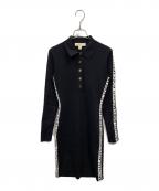 MICHAEL KORSマイケル・コース）の古着「ロゴテープポロネックドレス」｜ブラック