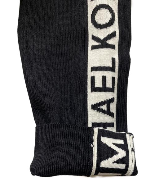 MICHAEL KORS（マイケル・コース）MICHAEL KORS (マイケル・コース) ロゴテープポロネックドレス ブラック サイズ:Sの古着・服飾アイテム