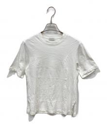 BALENCIAGA（バレンシアガ）の古着「サイドスリットバックロゴTシャツ」｜ホワイト