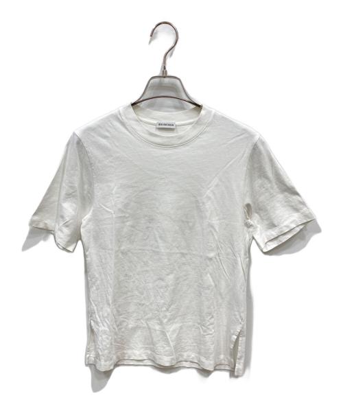 BALENCIAGA（バレンシアガ）BALENCIAGA (バレンシアガ) サイドスリットバックロゴTシャツ ホワイト サイズ:XSの古着・服飾アイテム