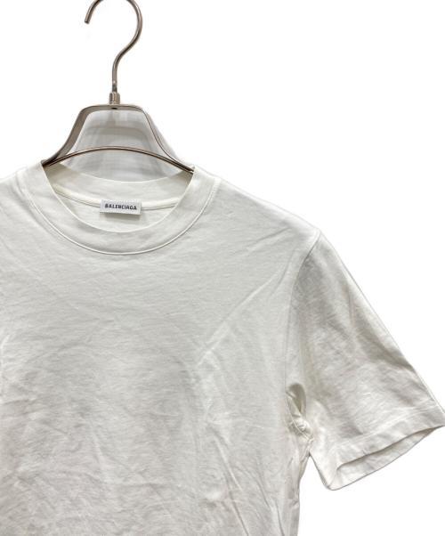 BALENCIAGA（バレンシアガ）BALENCIAGA (バレンシアガ) サイドスリットバックロゴTシャツ ホワイト サイズ:XSの古着・服飾アイテム
