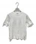 BALENCIAGA（バレンシアガ）の古着「サイドスリットバックロゴTシャツ」｜ホワイト