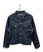 ZARAザラ）の古着「スタッズデニムジャケット」｜ネイビー