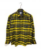 THE NORTH FACEザ ノース フェイス）の古着「ロングスリーブストレッチフランネルシャツ」｜イエロー