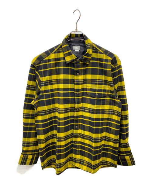 THE NORTH FACE（ザ ノース フェイス）THE NORTH FACE (ザ ノース フェイス) ロングスリーブストレッチフランネルシャツ イエロー サイズ:Lの古着・服飾アイテム