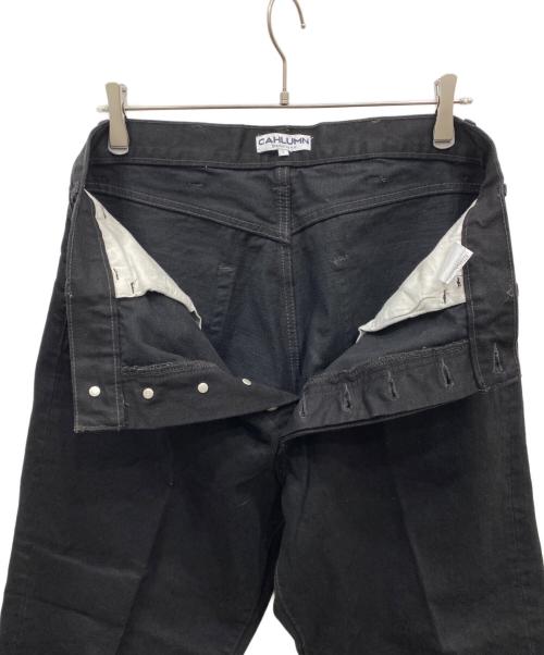CAHLUMN（カウラム）CAHLUMN (カウラム) Selvedge Denim Pant straight ブラック サイズ:Ｌの古着・服飾アイテム