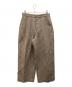 45rpm（45アールピーエム）の古着「チェックワイドパンツ」｜ブラウン