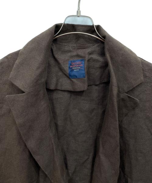 GALLEGO DESPORTES（ギャレゴデスポート）GALLEGO DESPORTES (ギャレゴデスポート) リネンコート ブラウン サイズ:不明の古着・服飾アイテム