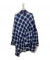 ANREALAGE (アンリアレイジ) 変形チェックシャツ ブルー サイズ:-：5000円