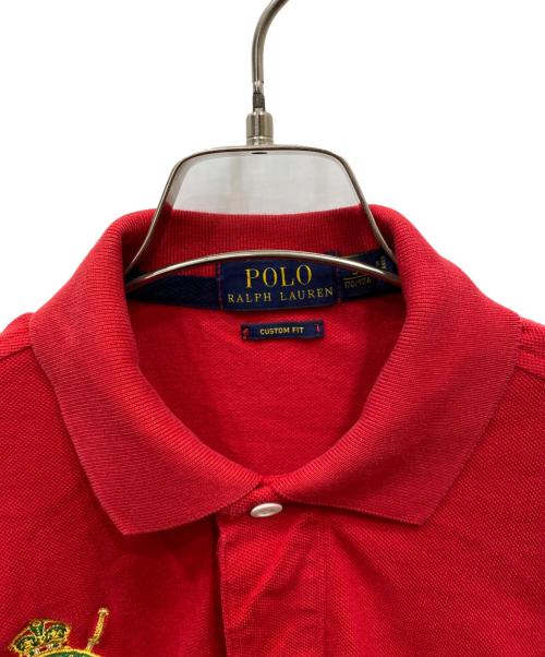 POLO RALPH LAUREN（ポロ・ラルフローレン）POLO RALPH LAUREN (ポロ・ラルフローレン) ビッグポニー 長袖ポロシャツ レッド サイズ:Sの古着・服飾アイテム