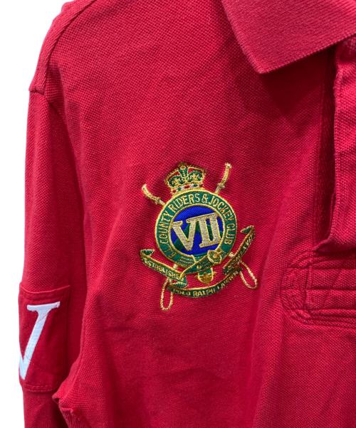 POLO RALPH LAUREN（ポロ・ラルフローレン）POLO RALPH LAUREN (ポロ・ラルフローレン) ビッグポニー 長袖ポロシャツ レッド サイズ:Sの古着・服飾アイテム