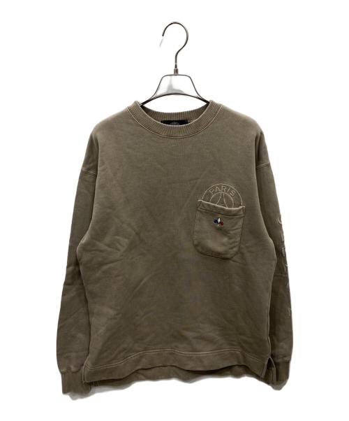 Paris Saint-Germain（パリサンジェルマン）Paris Saint-Germain (パリサンジェルマン) ピグメントダイスウェット ベージュ サイズ:Sの古着・服飾アイテム