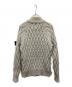 STONE ISLAND (ストーンアイランド) ジップアップニット ベージュ サイズ:L：17000円