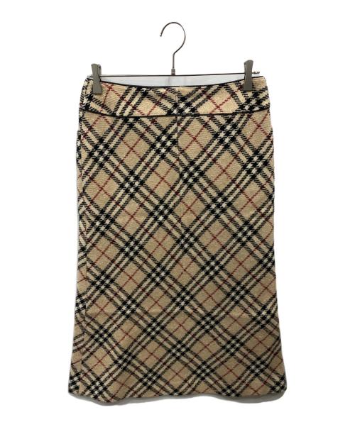BURBERRY LONDON（バーバリーロンドン）BURBERRY LONDON (バーバリーロンドン) ノバチェックスカート ベージュ サイズ:42の古着・服飾アイテム
