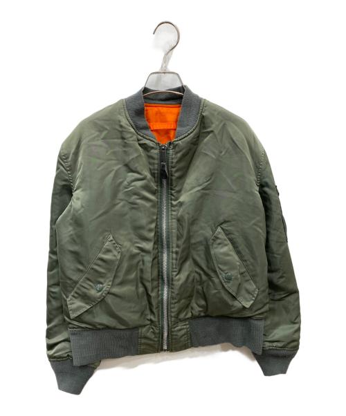 ALPHA（アルファ）ALPHA (アルファ) 90'～ MA-1ジャケット カーキ サイズ:Sの古着・服飾アイテム
