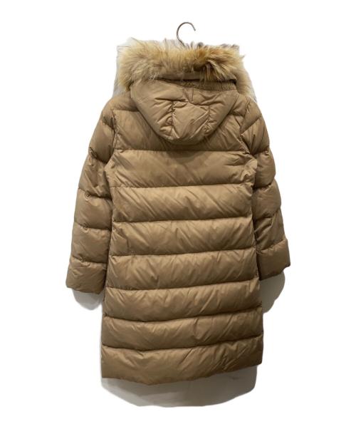 MONCLER（モンクレール）MONCLER (モンクレール) MESSINA ファー付きダウンコート ベージュ サイズ:00の古着・服飾アイテム