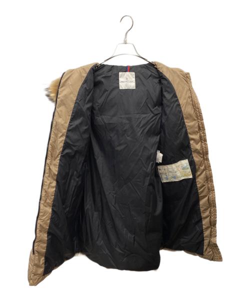 MONCLER（モンクレール）MONCLER (モンクレール) MESSINA ファー付きダウンコート ベージュ サイズ:00の古着・服飾アイテム