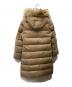 MONCLER (モンクレール) MESSINA ファー付きダウンコート ベージュ サイズ:00：43000円