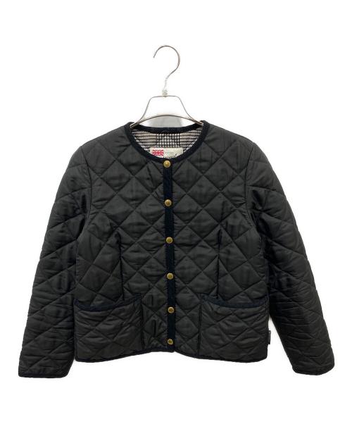 Traditional Weatherwear（トラディショナルウェザーウェア）Traditional Weatherwear (トラディショナルウェザーウェア) ノーカラーキルティングジャケット ブラック サイズ:34の古着・服飾アイテム