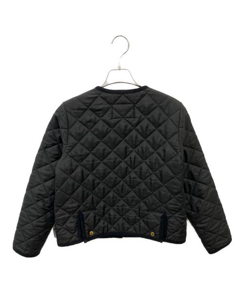 Traditional Weatherwear（トラディショナルウェザーウェア）Traditional Weatherwear (トラディショナルウェザーウェア) ノーカラーキルティングジャケット ブラック サイズ:34の古着・服飾アイテム