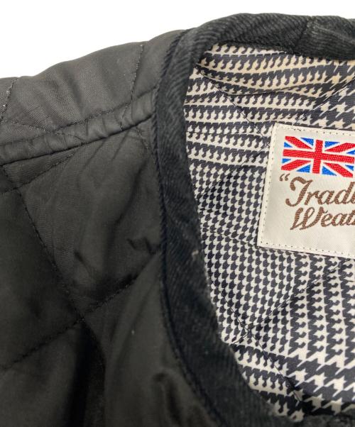 Traditional Weatherwear（トラディショナルウェザーウェア）Traditional Weatherwear (トラディショナルウェザーウェア) ノーカラーキルティングジャケット ブラック サイズ:34の古着・服飾アイテム