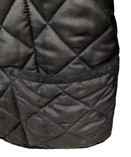 Traditional Weatherwear（トラディショナルウェザーウェア）Traditional Weatherwear (トラディショナルウェザーウェア) ノーカラーキルティングジャケット ブラック サイズ:34の古着・服飾アイテム