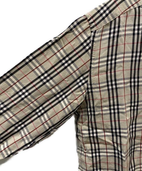 BURBERRY BLUE LABEL（バーバリーロンドンブルーレーベル）BURBERRY BLUE LABEL (バーバリーロンドンブルーレーベル) ノバチェック柄シャツ ベージュ サイズ:Mの古着・服飾アイテム
