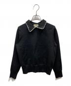 UNITED ARROWSユナイテッドアローズ）の古着「襟付ニット」｜ブラック